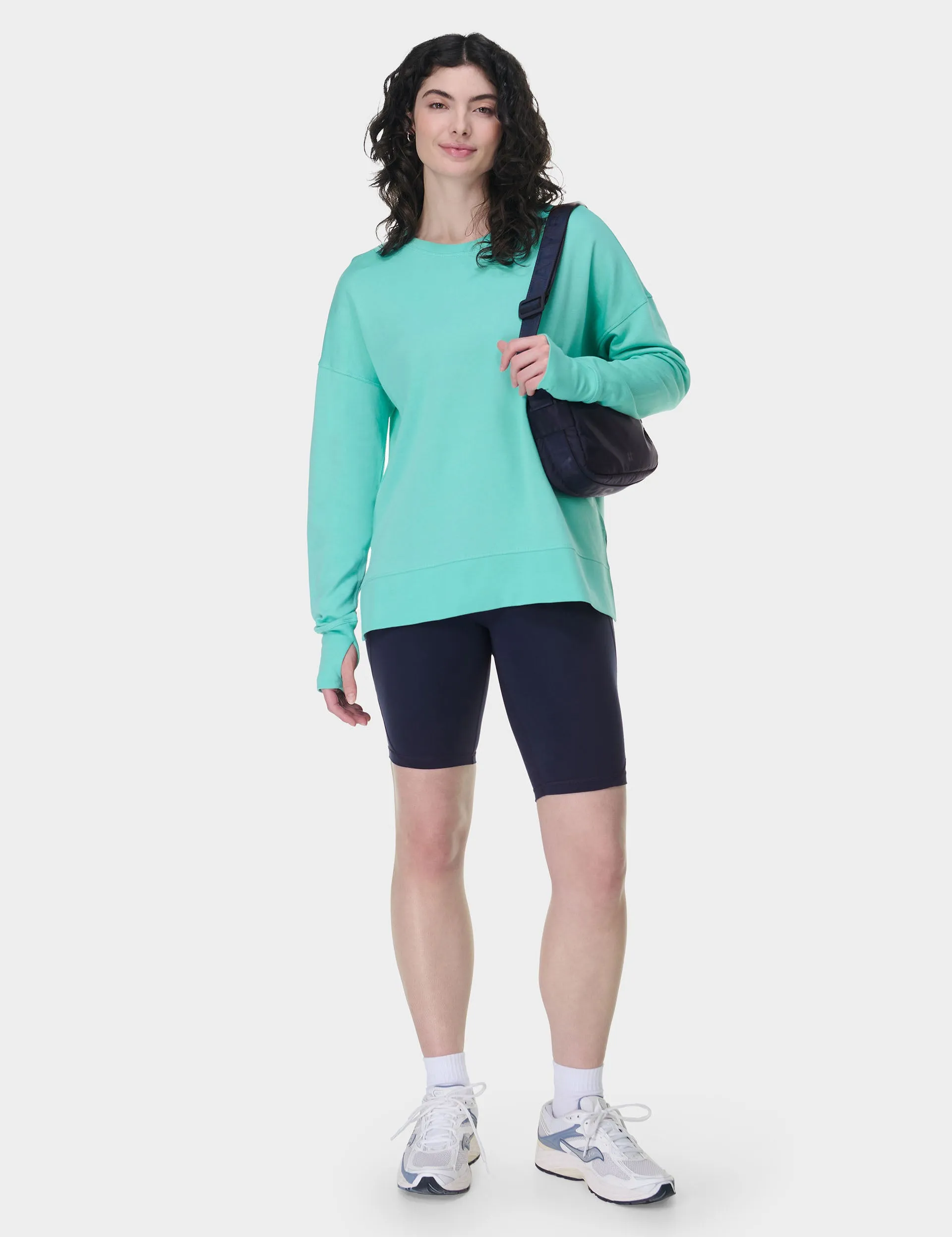 After Class Longline Sweatshirt - Sea Spray Blue