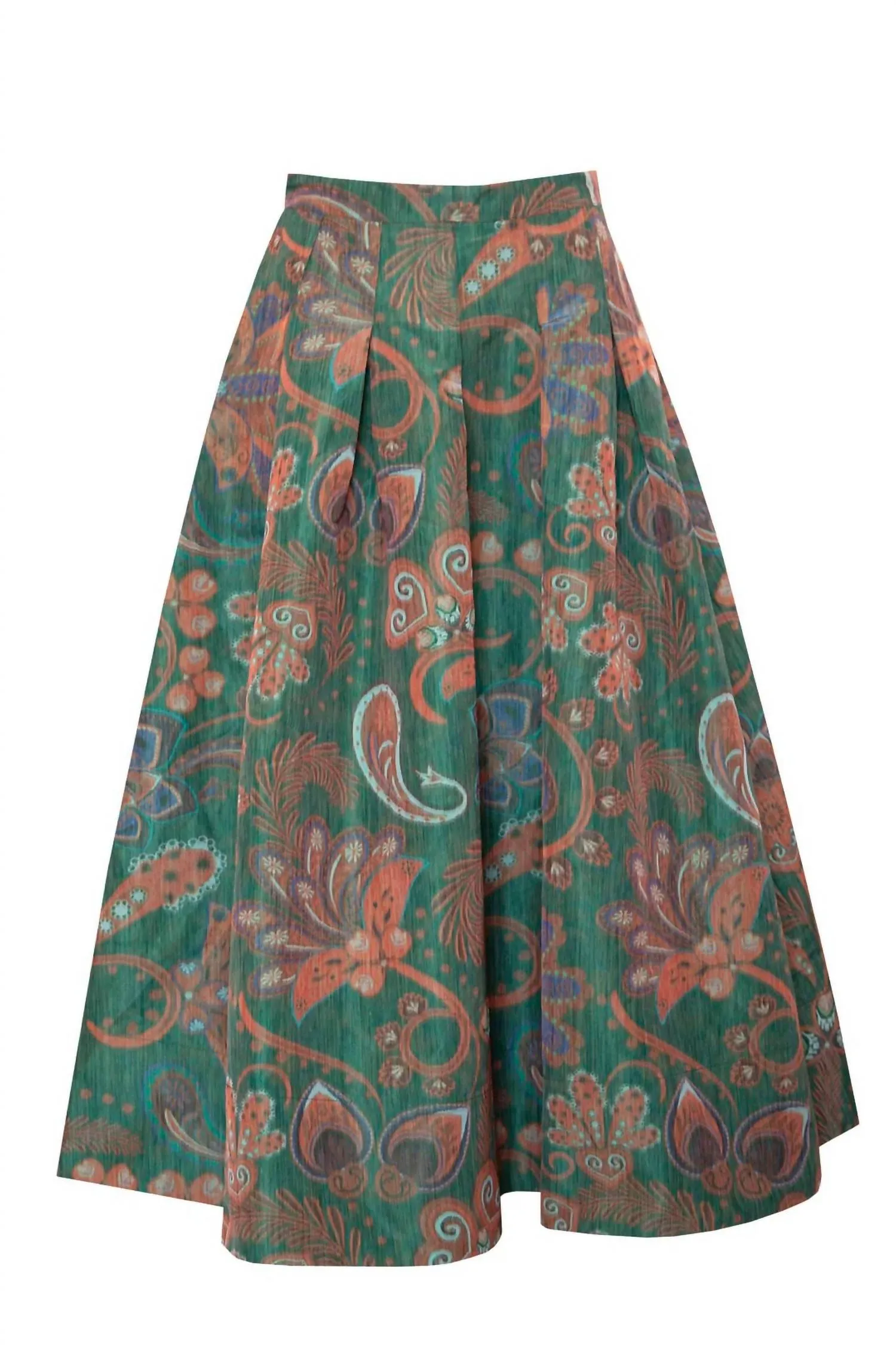 Alexis Skirt In Sage Ikat