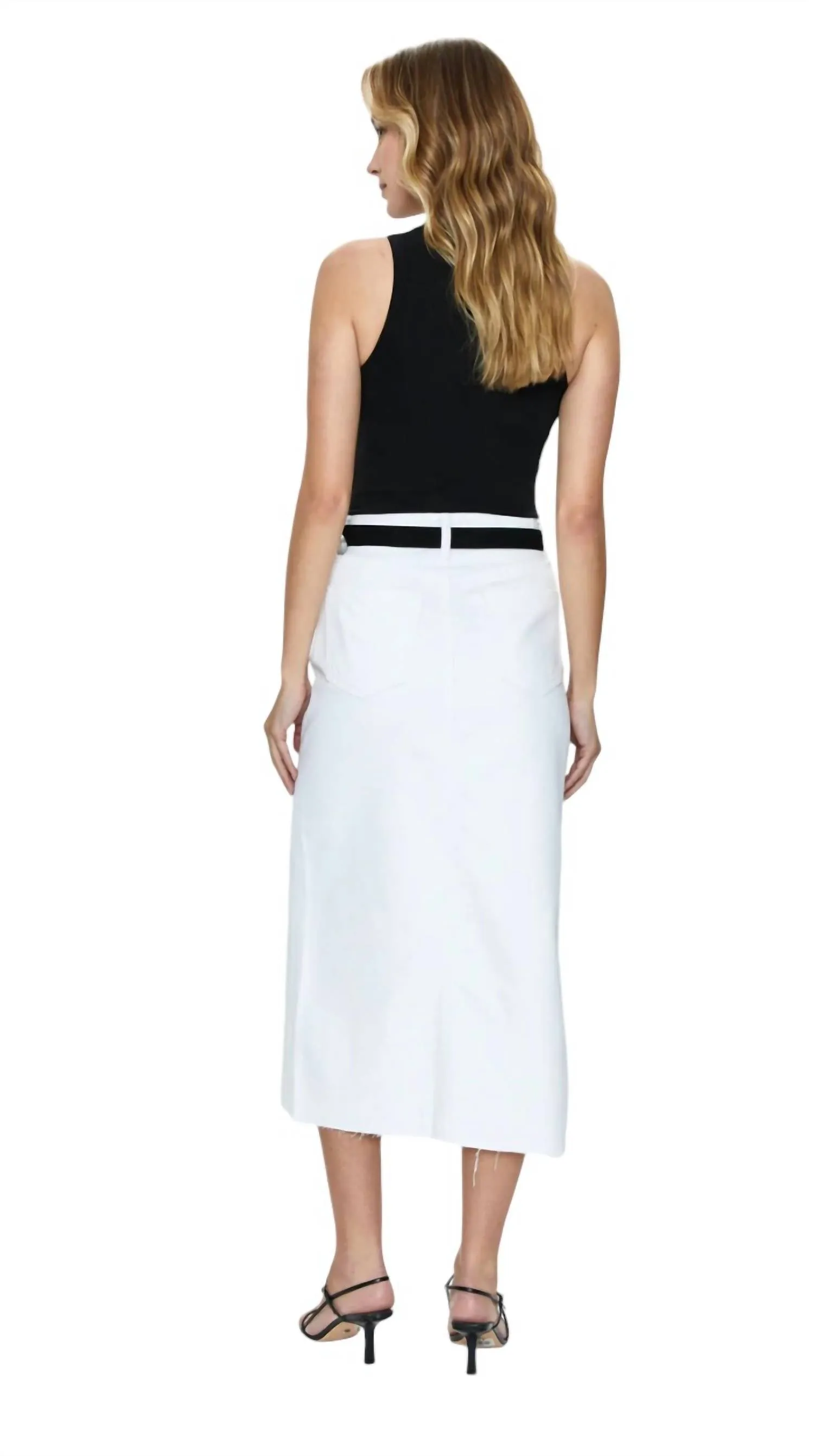 Alice Midi Skirt In White