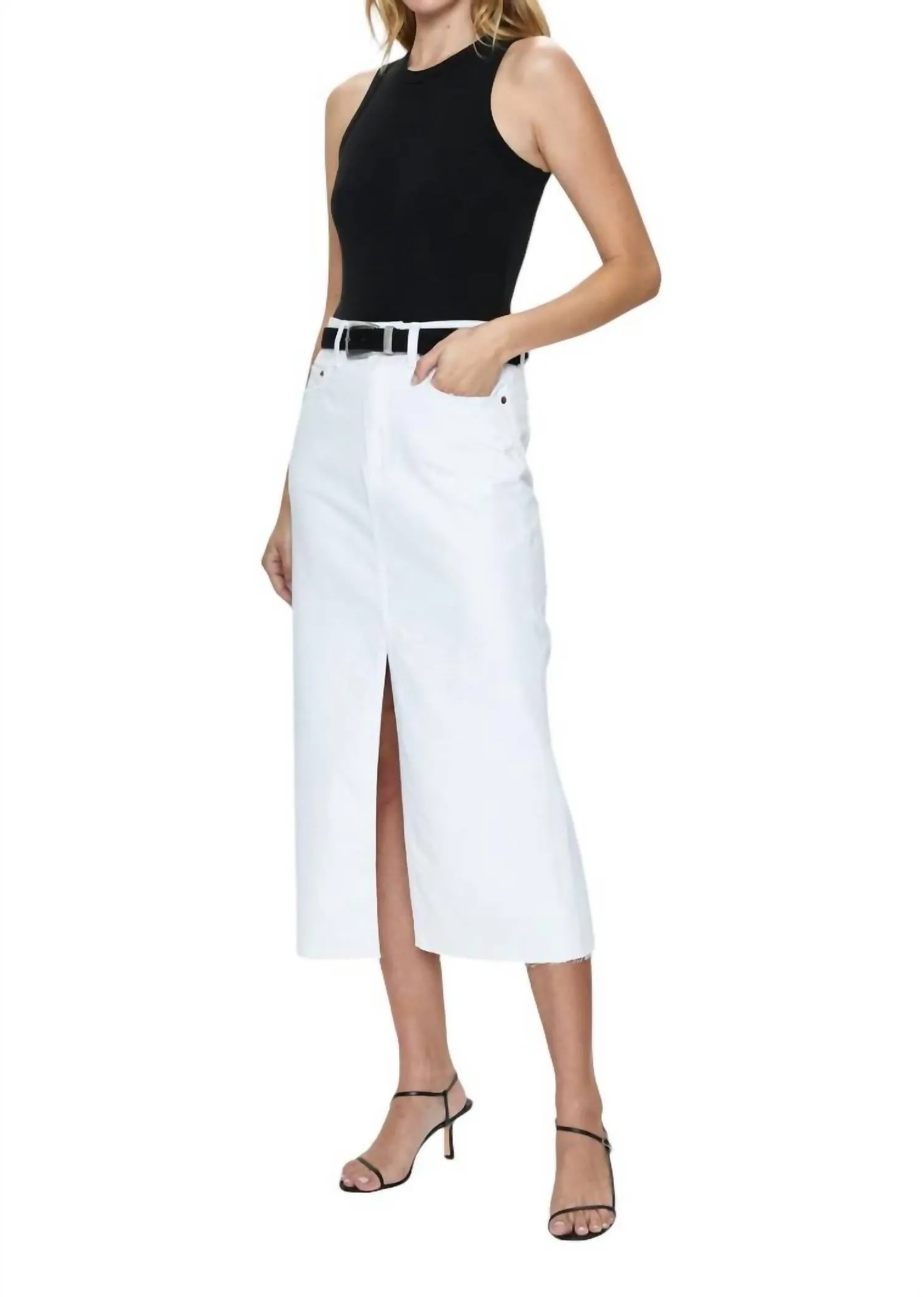 Alice Midi Skirt In White