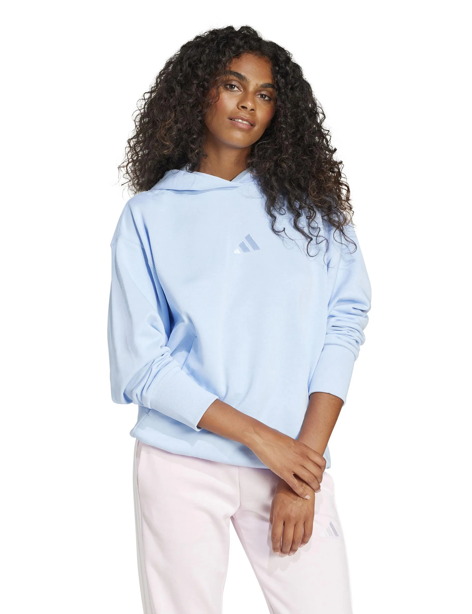 ALL SZN French Terry Loose Hoodie - Glow Blue