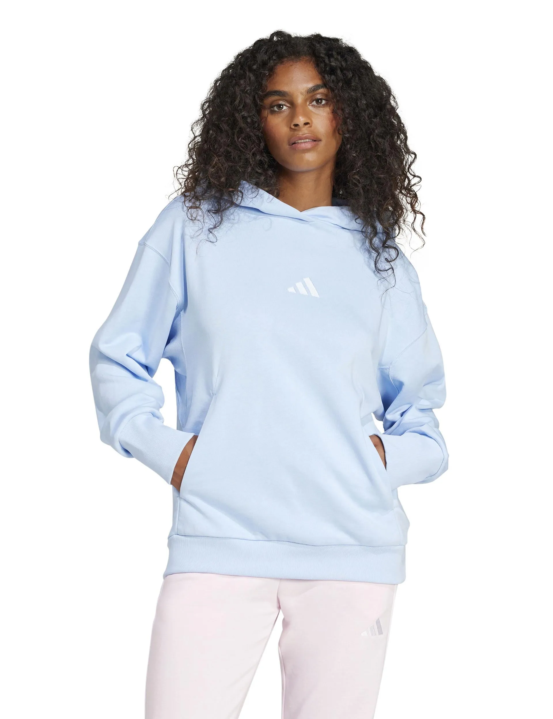 ALL SZN French Terry Loose Hoodie - Glow Blue