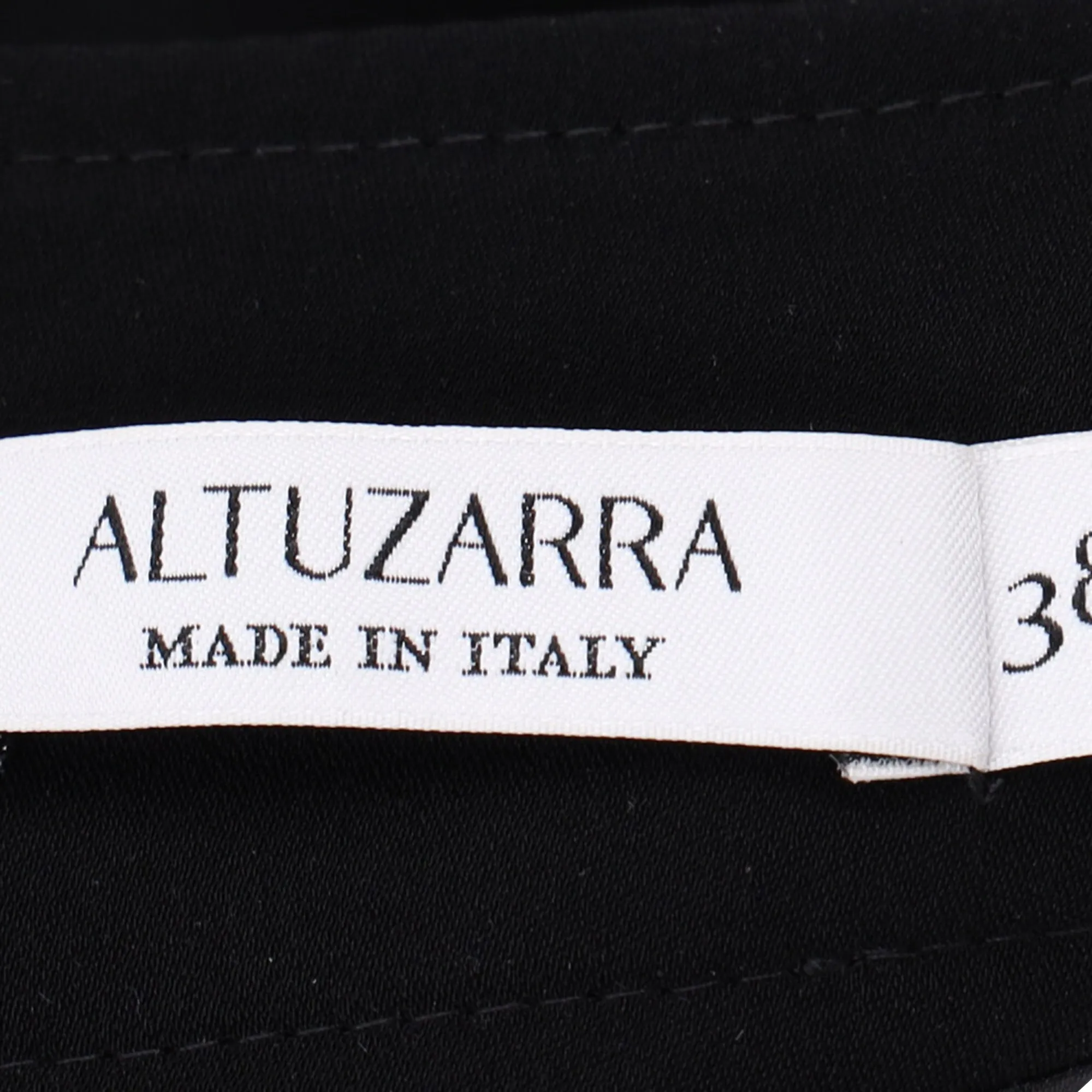 Altuzarra Waistband Detail Midi Pencil Skirt in Black Polyester