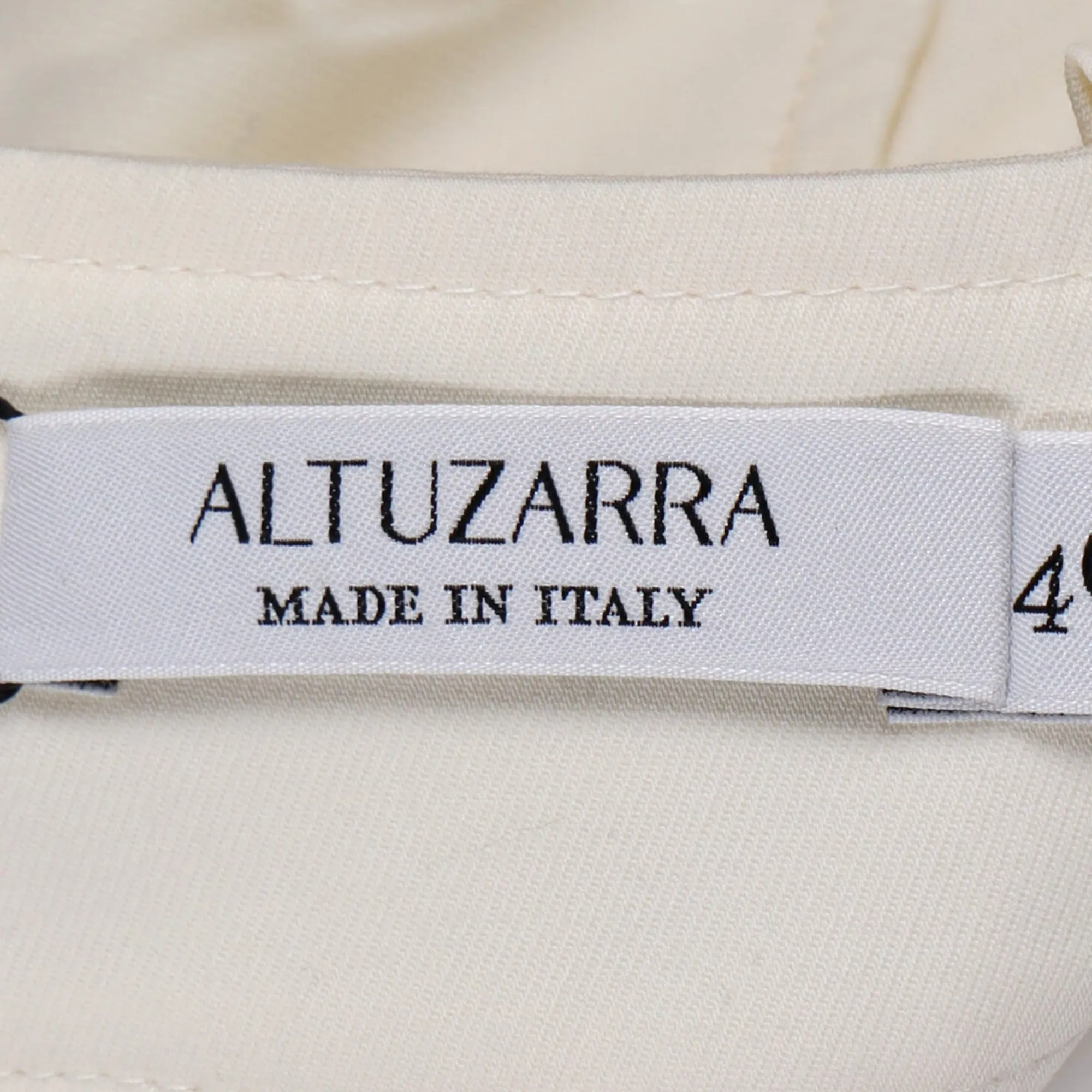 Altuzarra Waistband Detail Midi Pencil Skirt in White Cotton