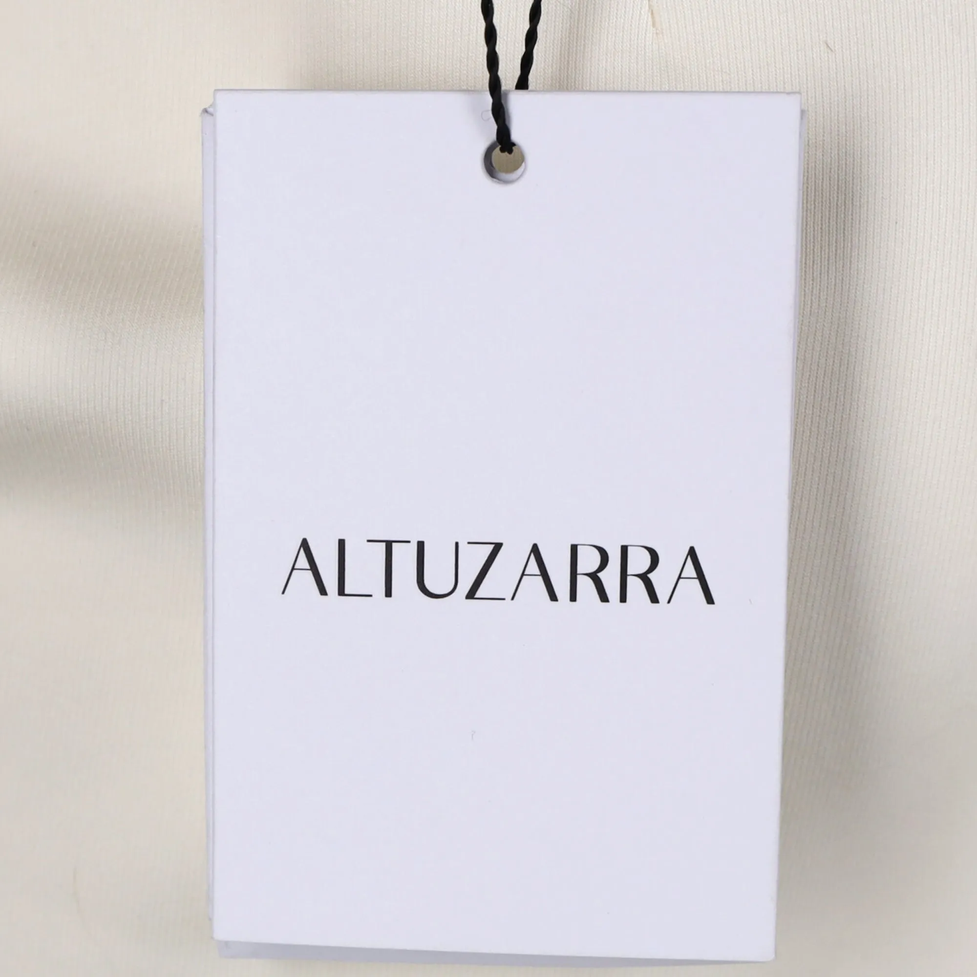 Altuzarra Waistband Detail Midi Pencil Skirt in White Cotton