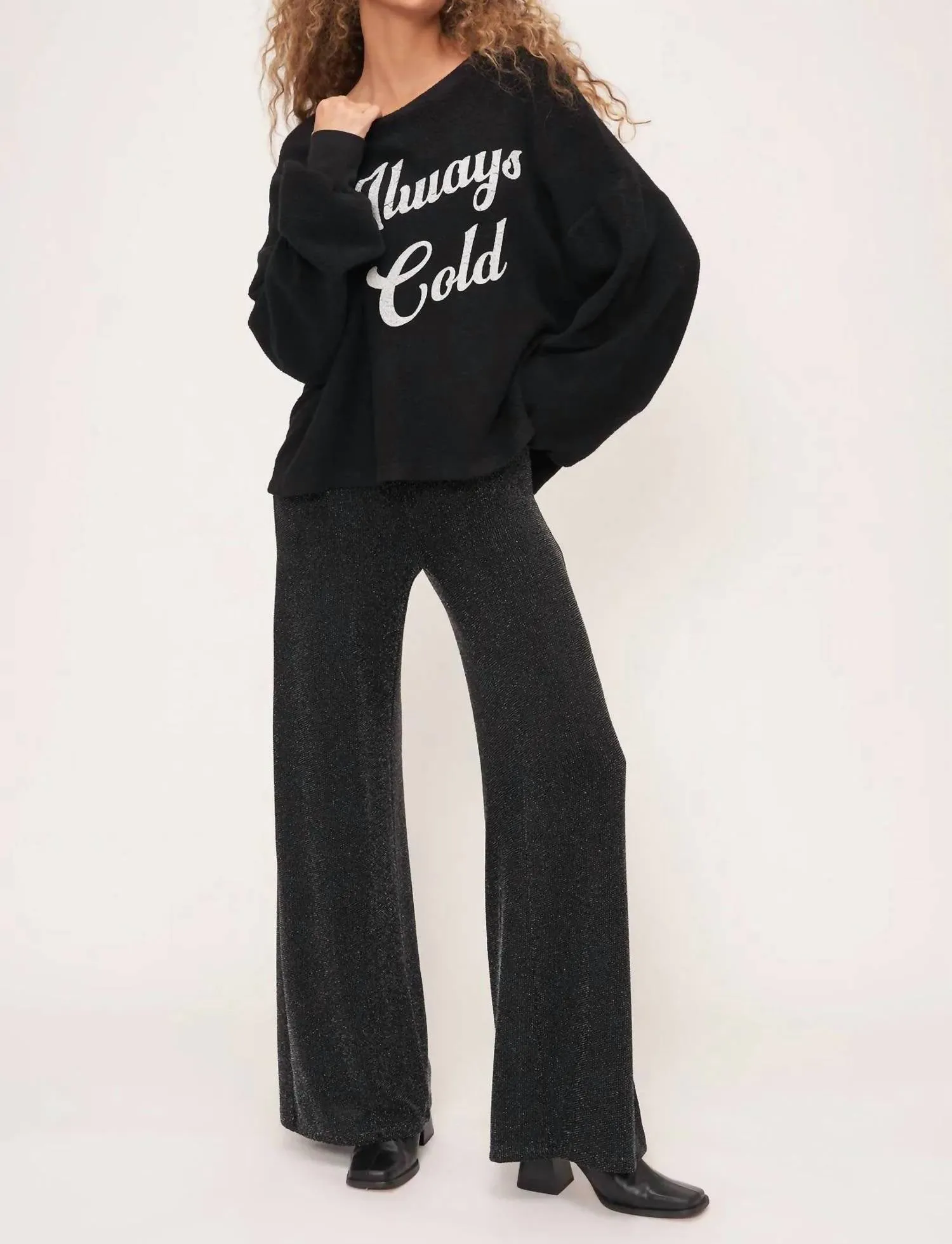 Always Cold Relaxed Sweatshirt In Black