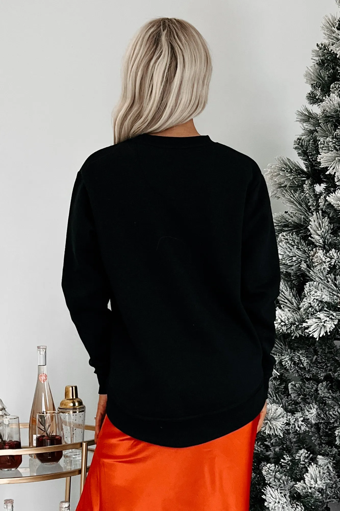 Always "Merry And Bright" Graphic Sweatshirt (Black)