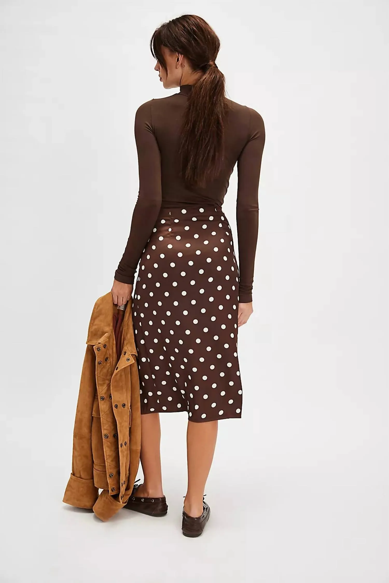 Analise Printed Midi Skirt In Pinecone Combo