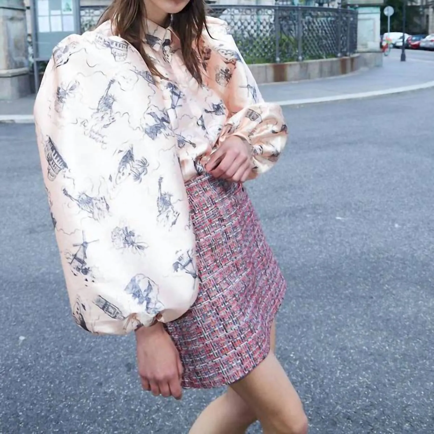 Aska Skirt In Red Mix