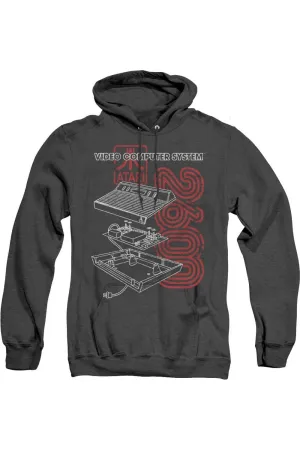 Atari 2600 Adult Heather Hoodie