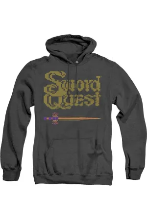 Atari 8 Bit Sword Adult Heather Hoodie