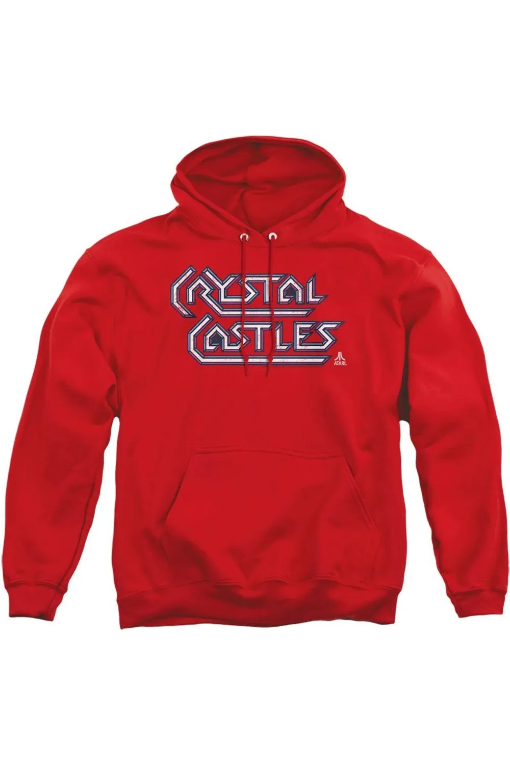 Atari Crystal Castles Logo Adult Pull Over Hoodie