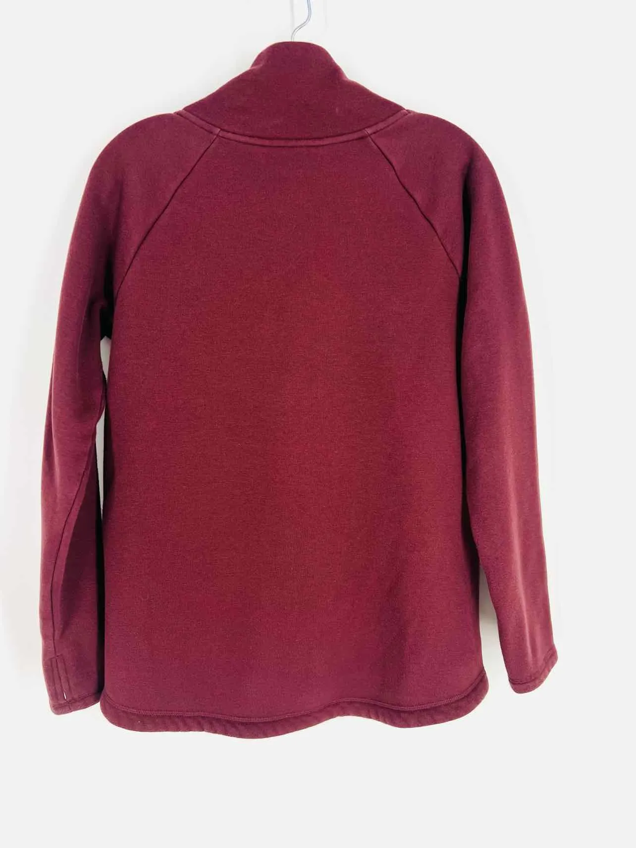 Athleta Size S Maroon Tulip Quarter Zip Activewear Pullover