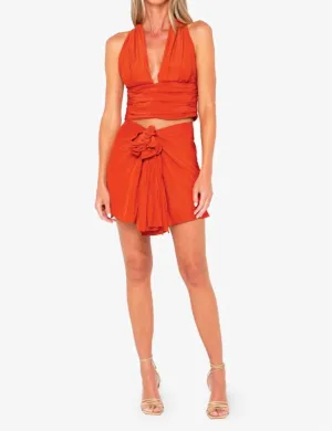 Atlas Skirt In Orange