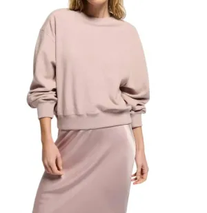 Autumn Brushed Sweatshirt In Whisper