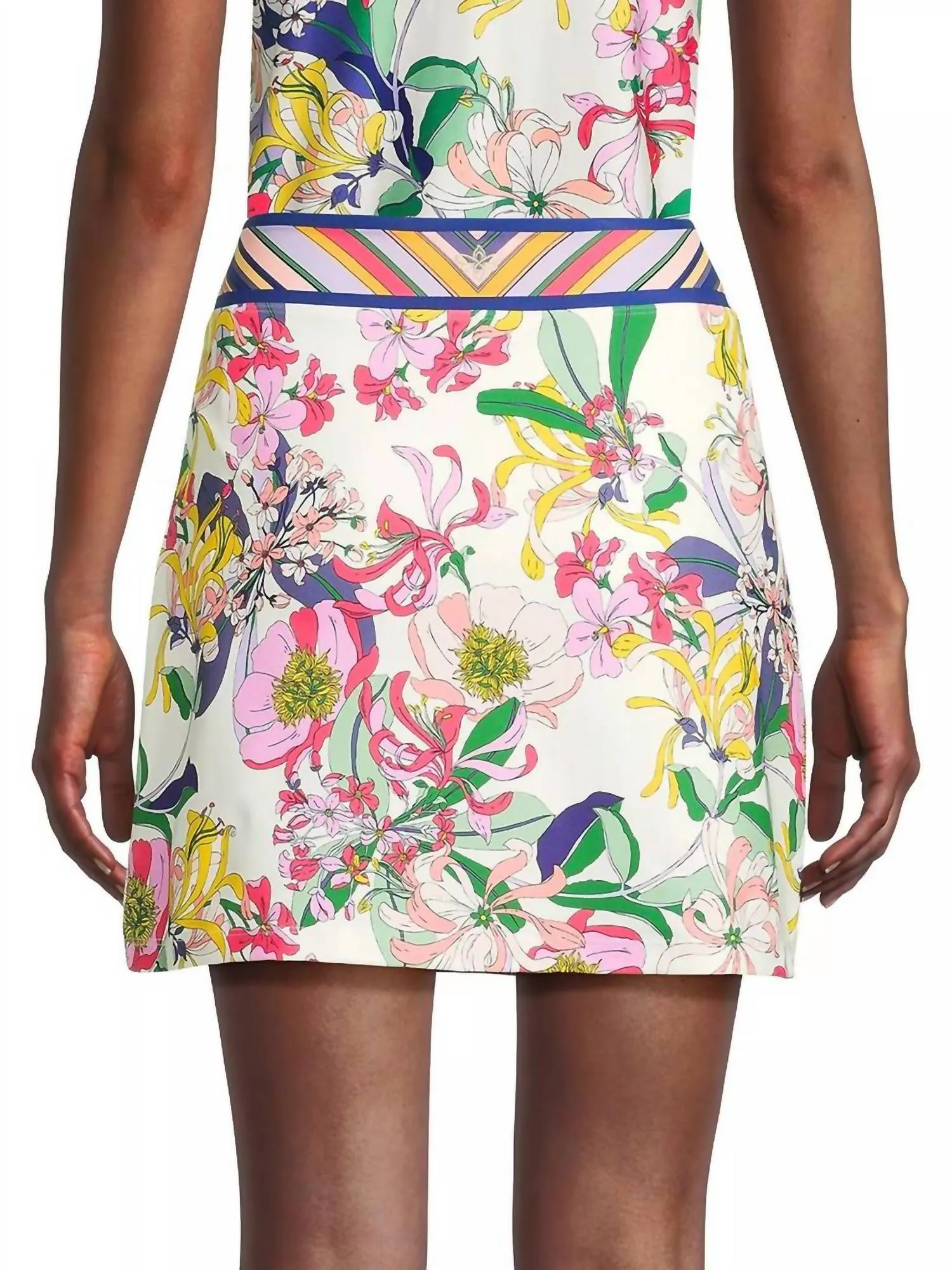 Bee Active Slit Tennis Skirt In Aldrich Scarf Print