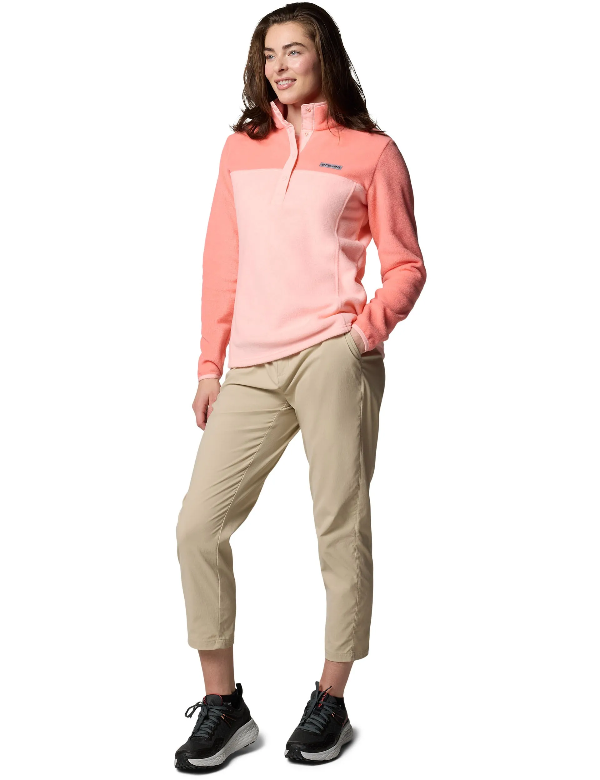 Benton Springs Half Snap Pullover - Pink Sand/Alpenglow