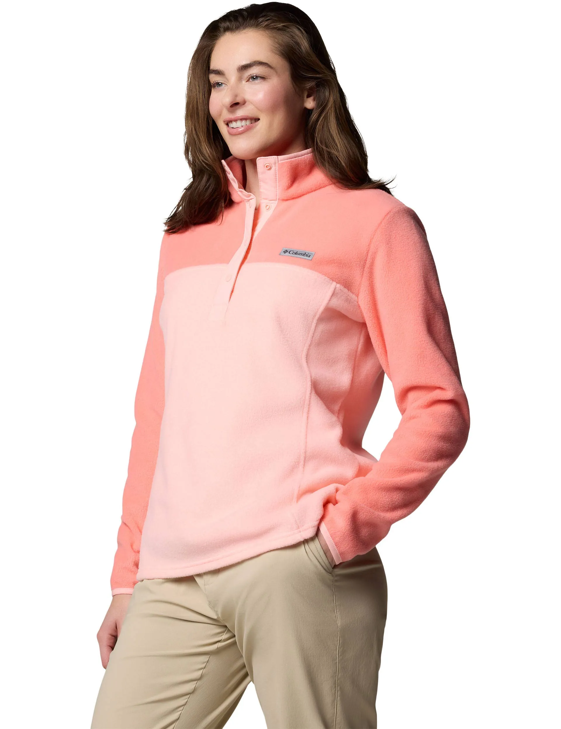 Benton Springs Half Snap Pullover - Pink Sand/Alpenglow