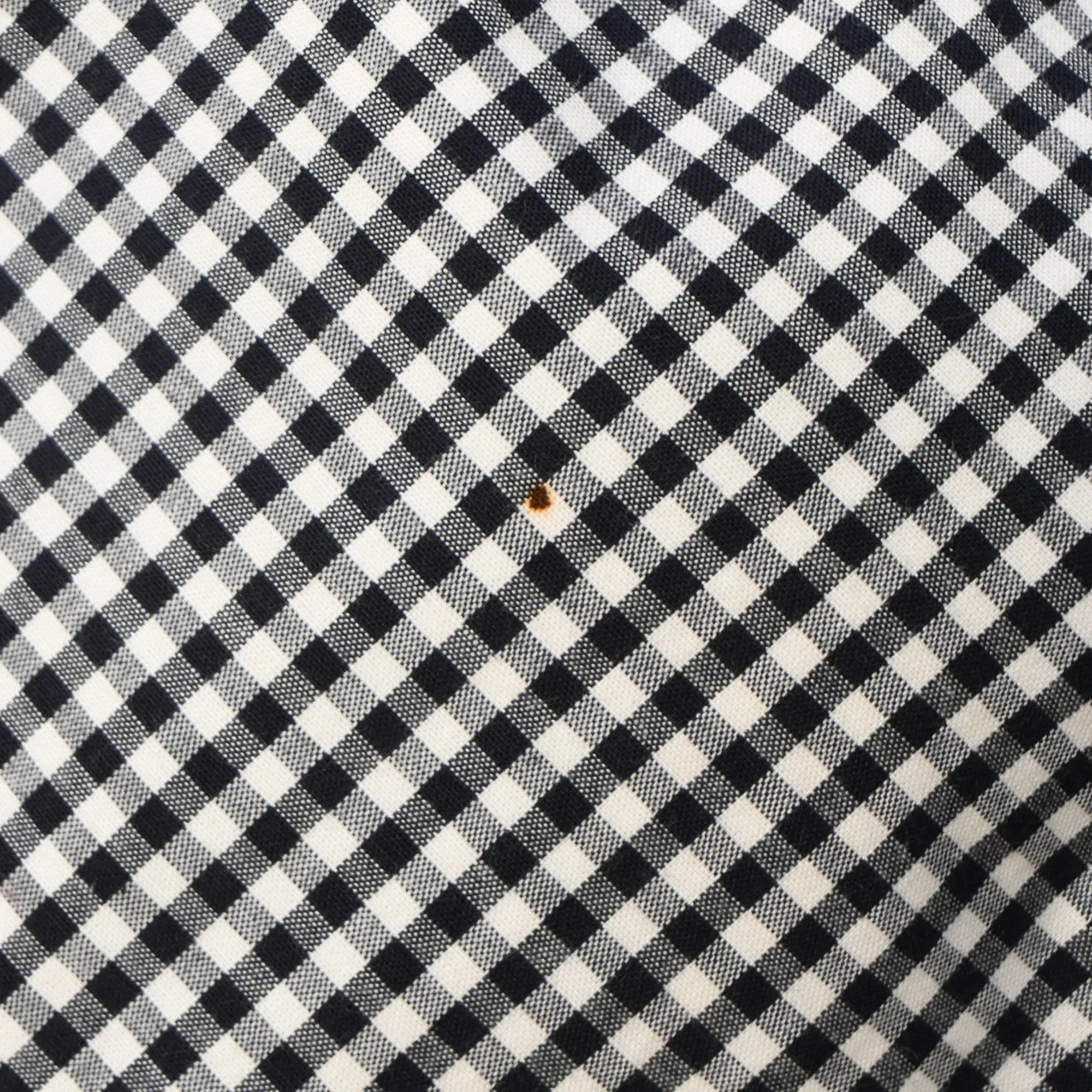 Black Comme Des Gar?ons Gingham Midi Skirt in Black Cotton