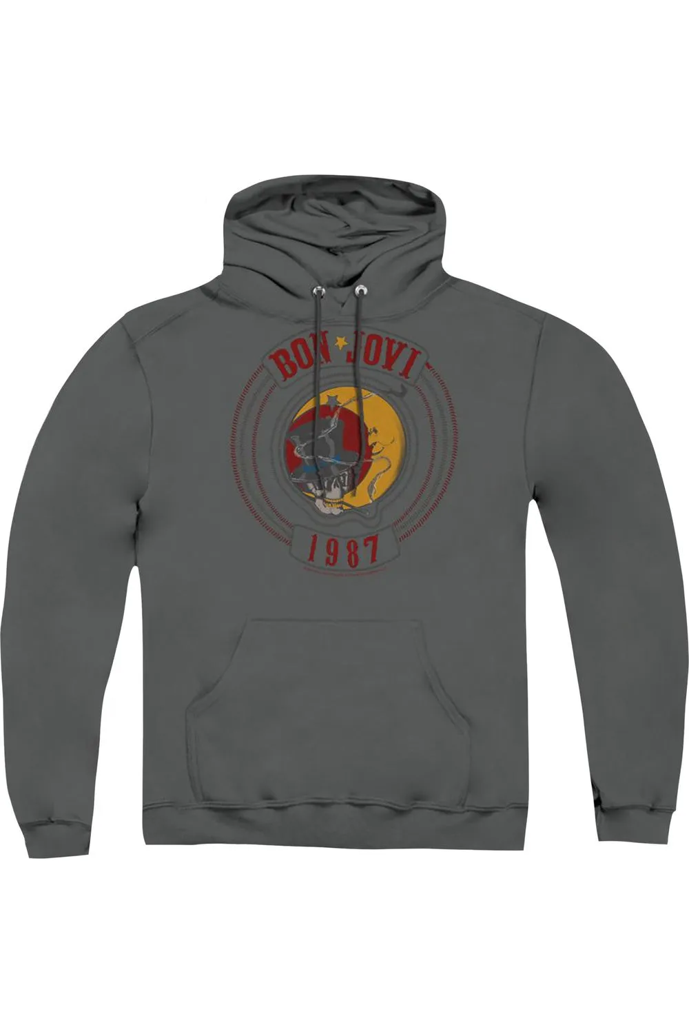Bon Jovi 1987 Adult Pull Over Hoodie