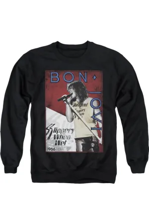 Bon Jovi 86 Tour Adult Crewneck Sweatshirt