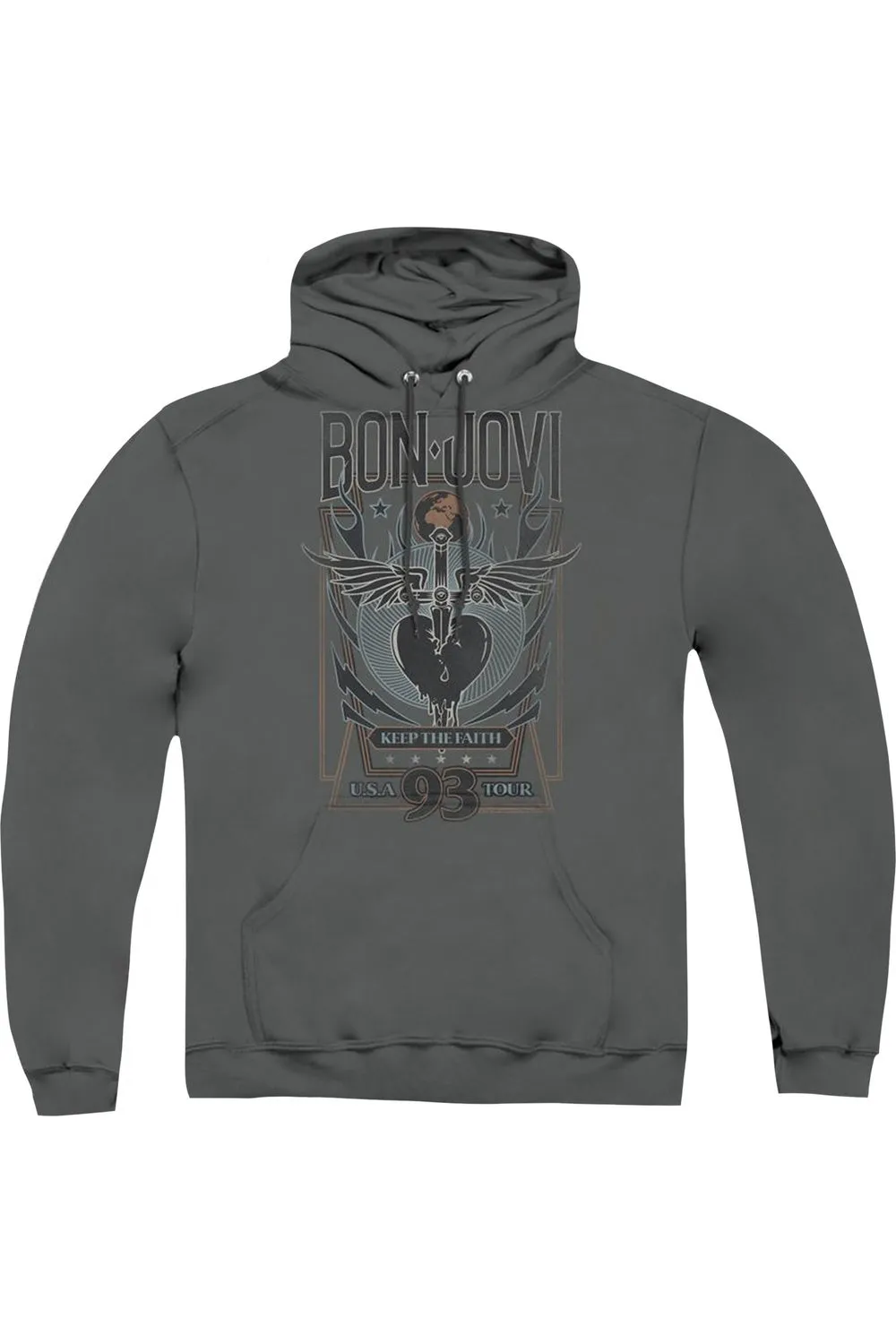 Bon Jovi Keep The Faith Adult Pull Over Hoodie