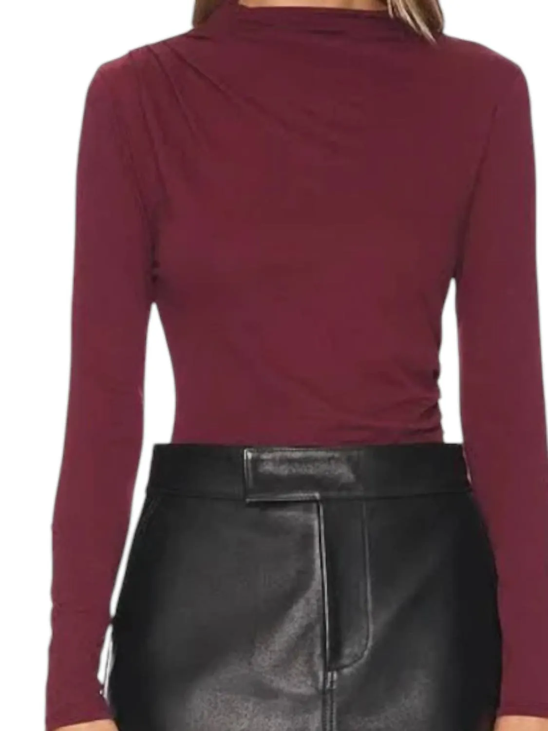 Bordeaux Charlotte Top In Red