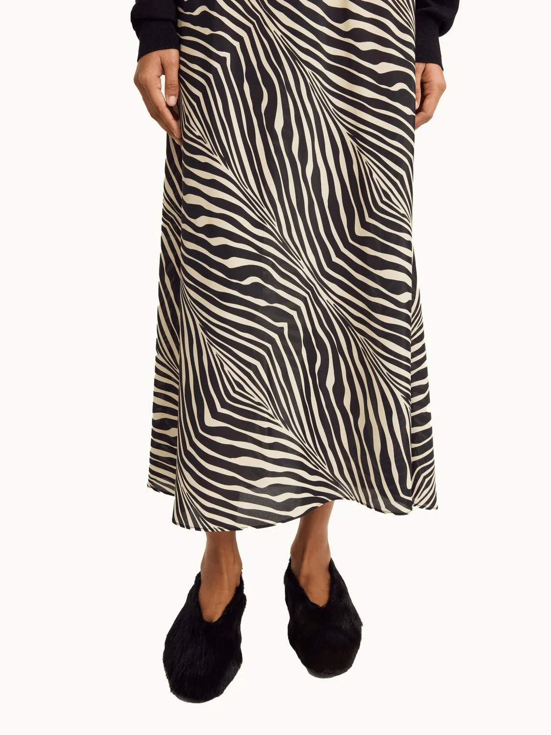 Boshan Maxi Skirt In Zebra