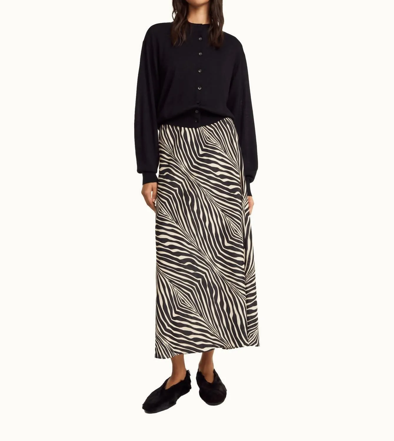 Boshan Maxi Skirt In Zebra
