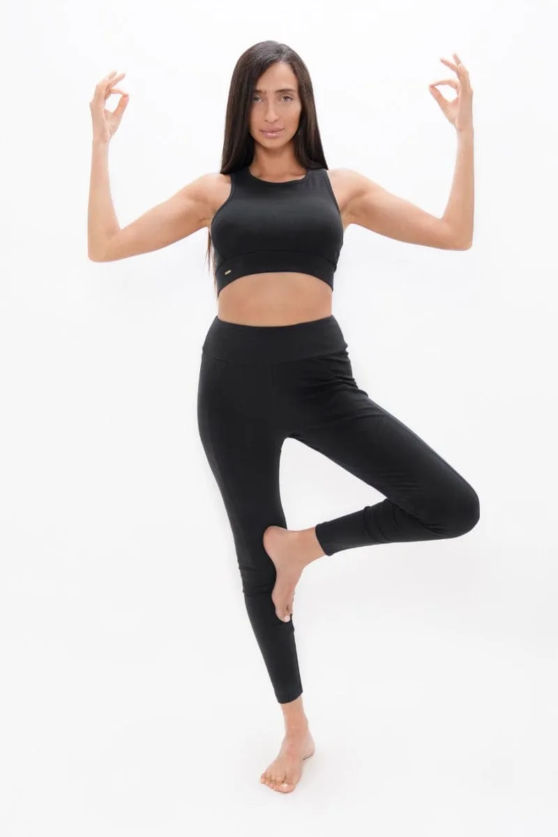 Boston PYRATEX® Open Back Bra Top | Black Sand