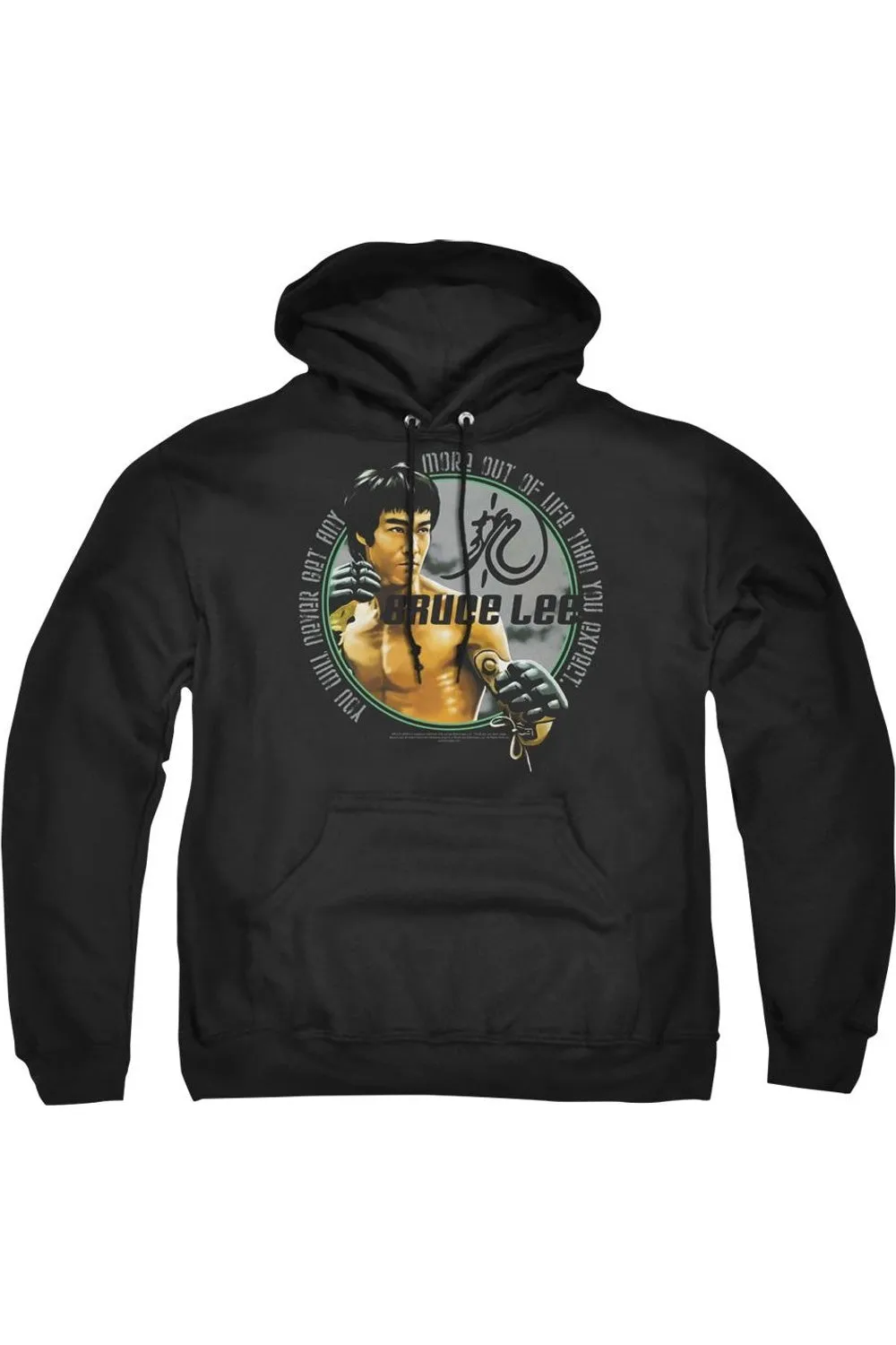 Bruce Lee Expectations Adult Pull Over Hoodie