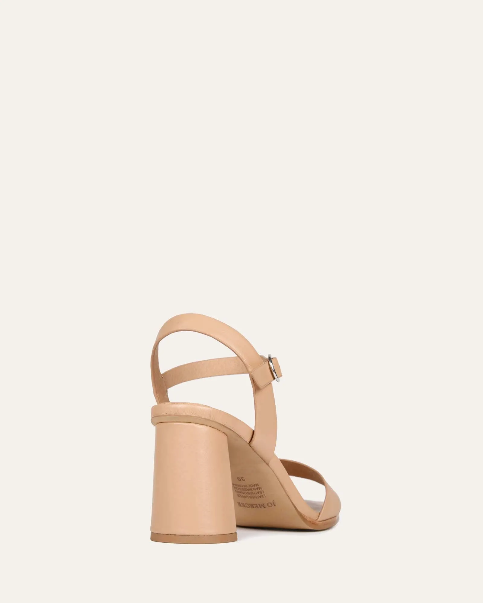 CALAIS HIGH HEEL SANDALS BEIGE LEATHER