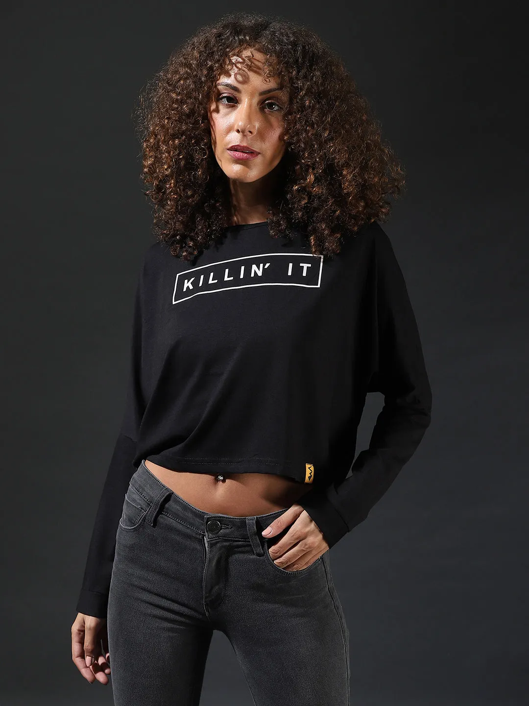 Campus Sutra Women Printed Boat Neck Top