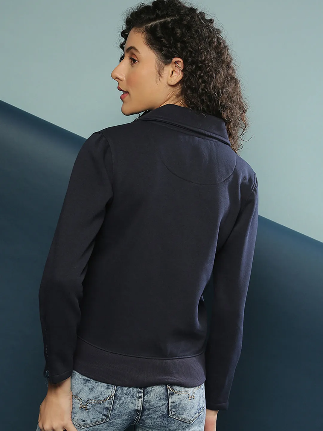 Campus Sutra Women Solid Stylish Casual Jacket