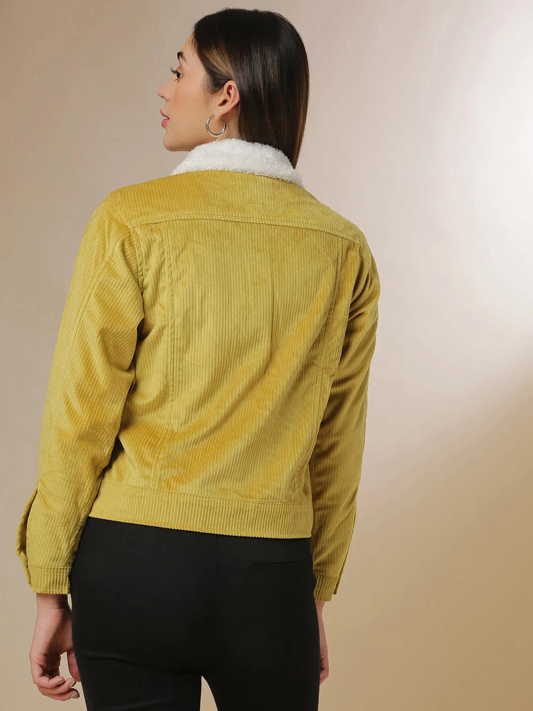 Campus Sutra Women Solid Stylish Casual Jacket