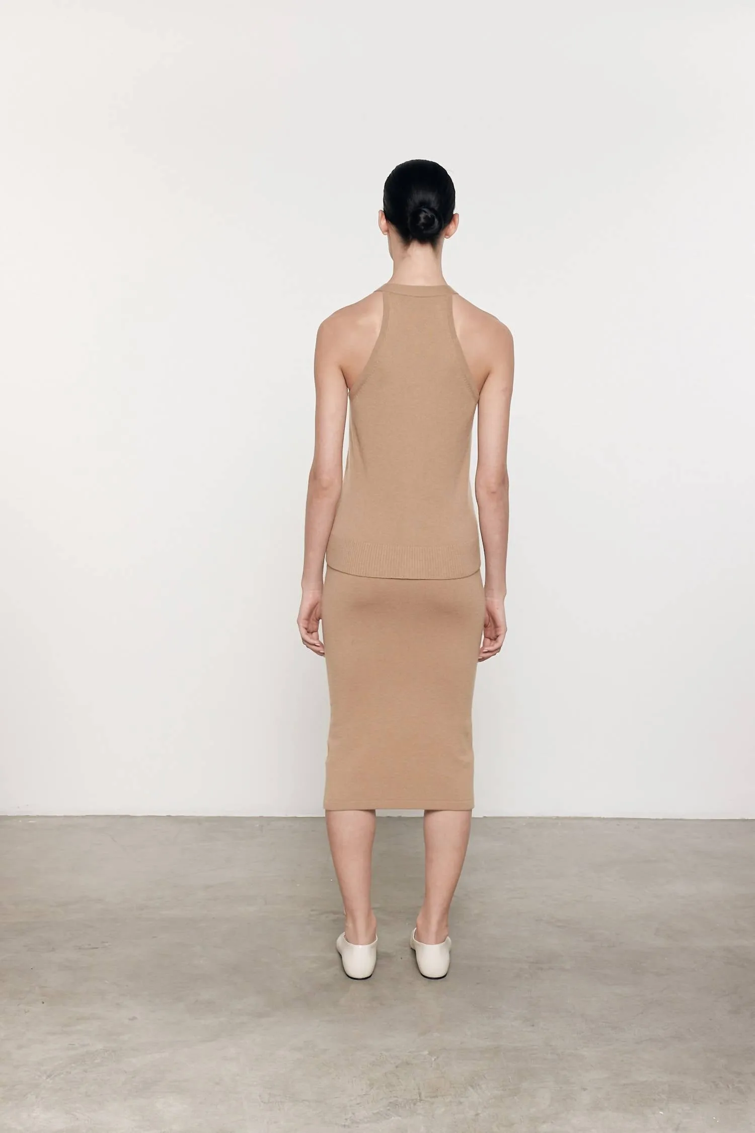 Cashmere Skirt In Beige