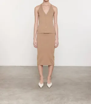 Cashmere Skirt In Beige