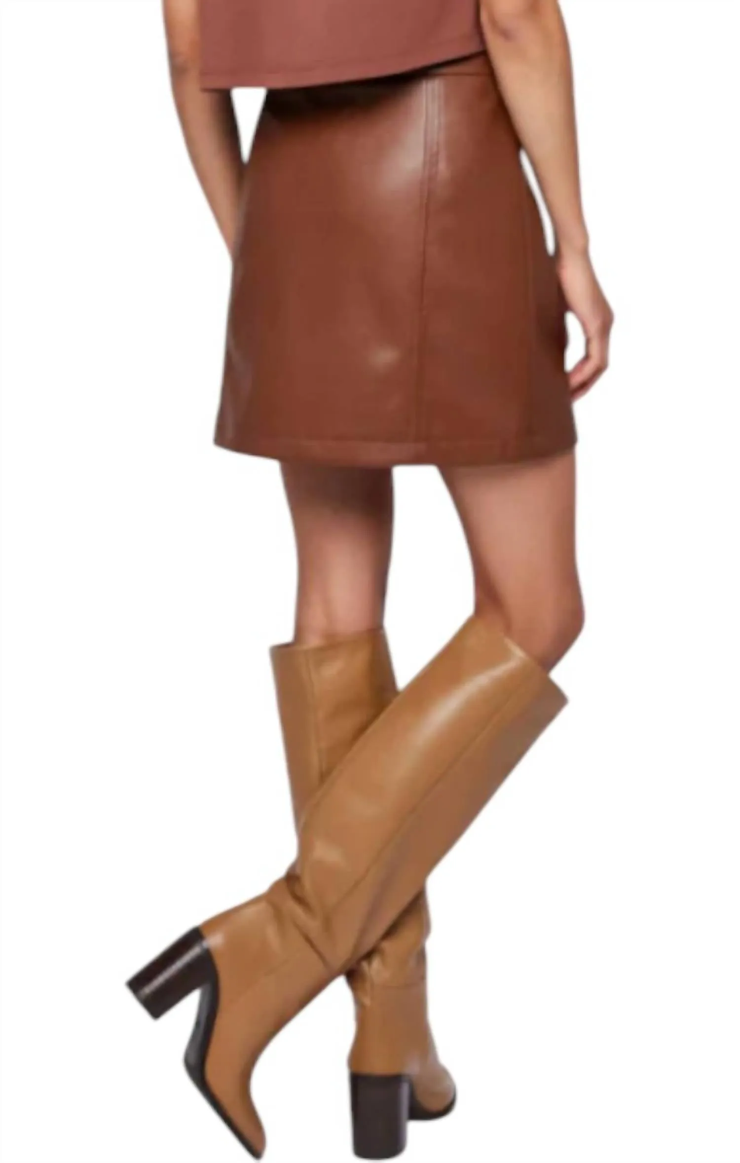 Chrissy Skirt In Cognac