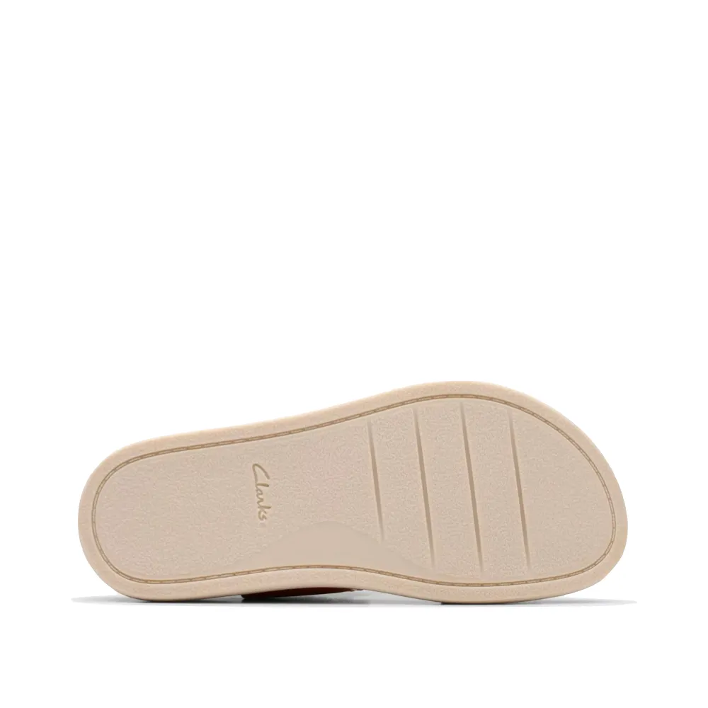 Clarks Women's Arwell Glide Sandal in Orange Combination