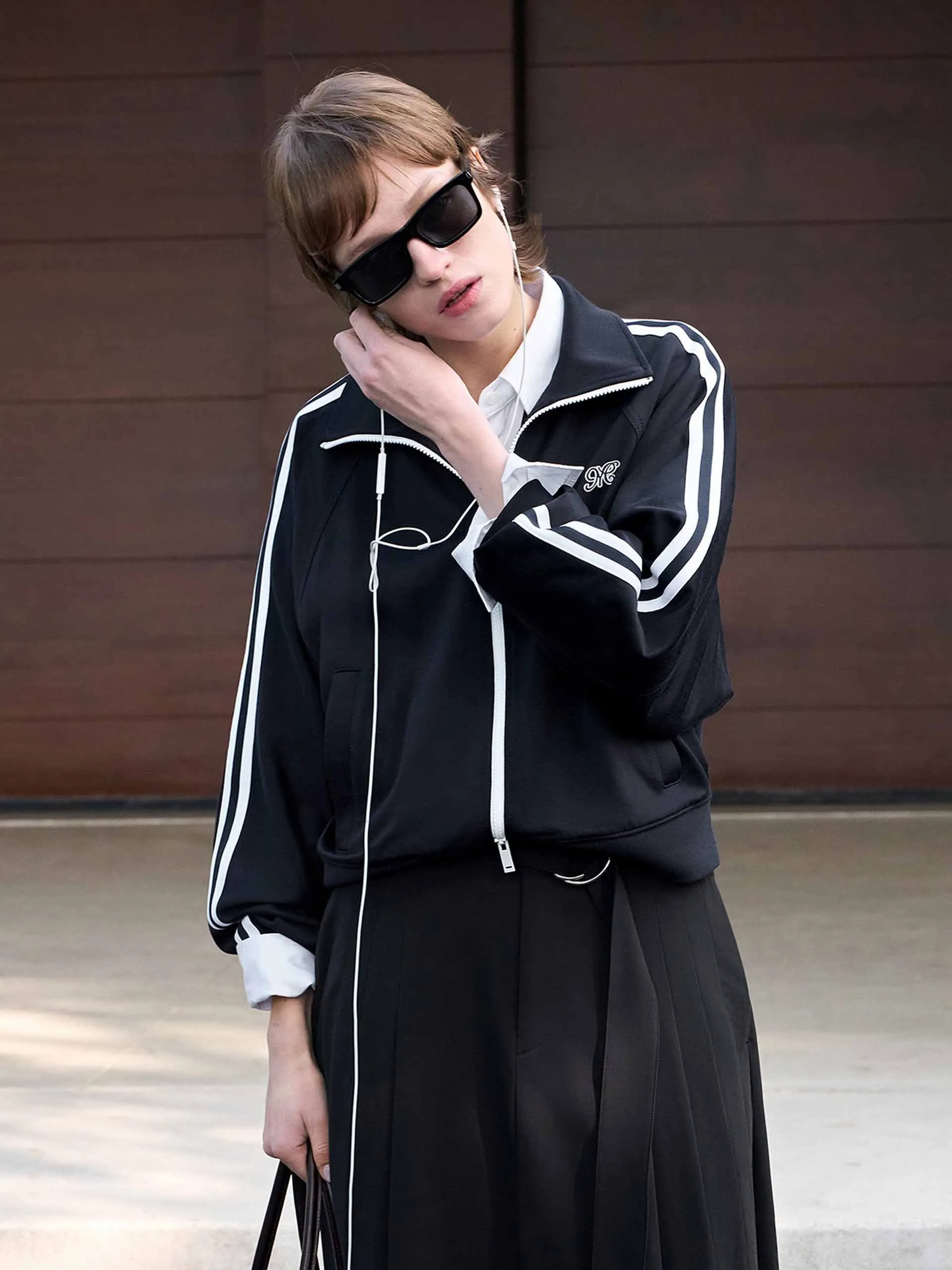 Contrast Trim Short Jacket