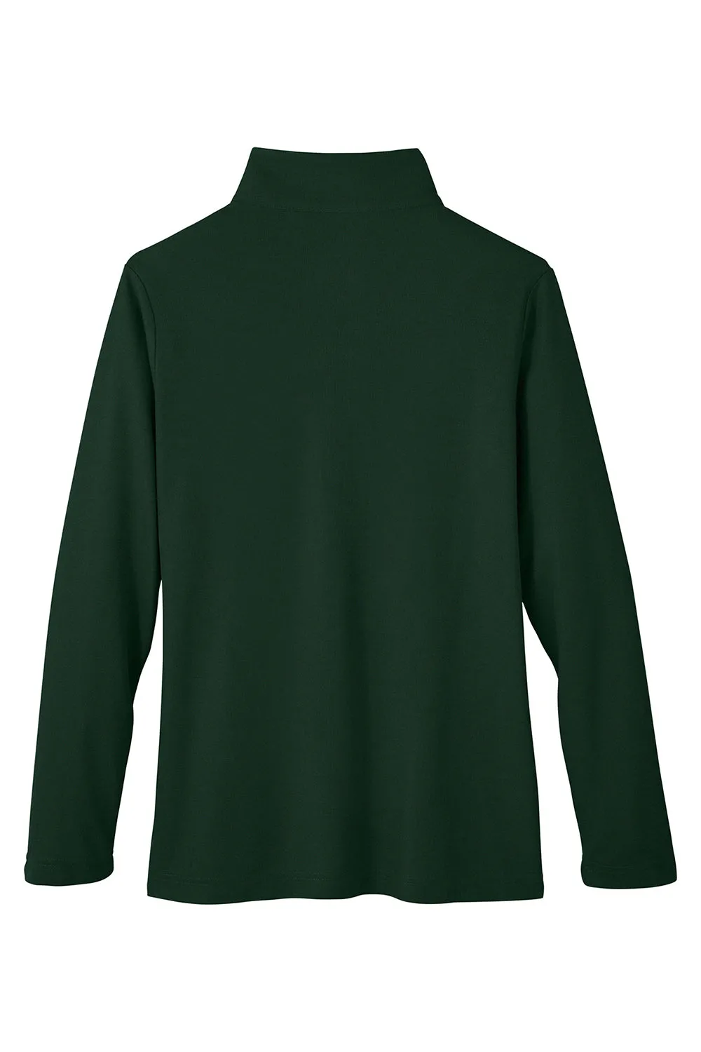 Core 365 Womens Fusion ChromaSoft Performance Moisture Wicking Pique 1/4 Zip Sweatshirt - Forest Green