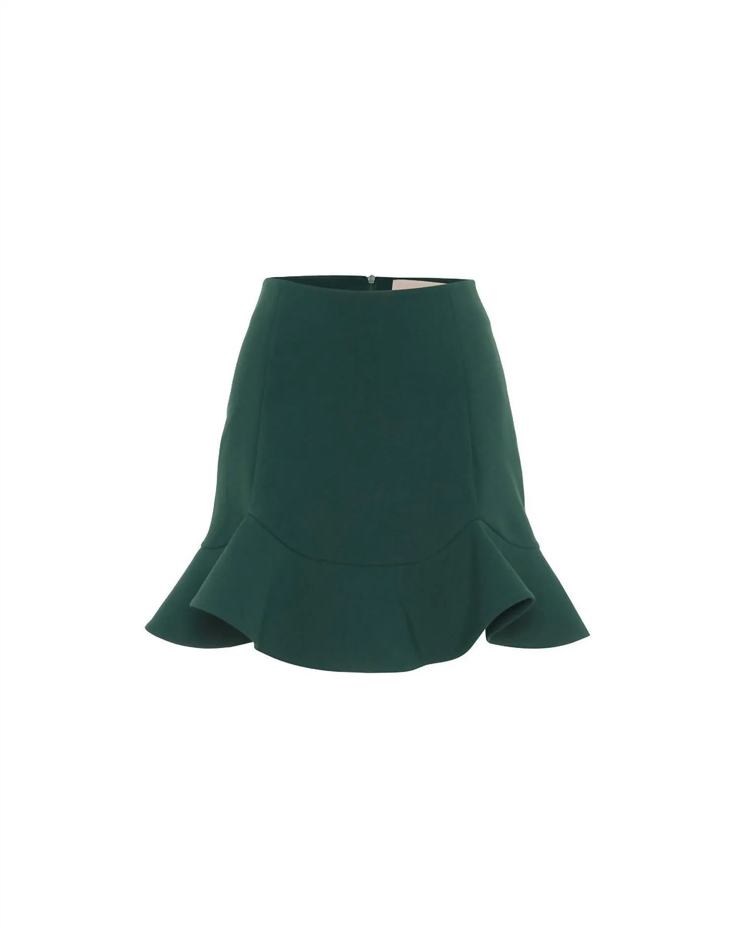 Daphne Scallop Flounce Skirt In Arctic Moss