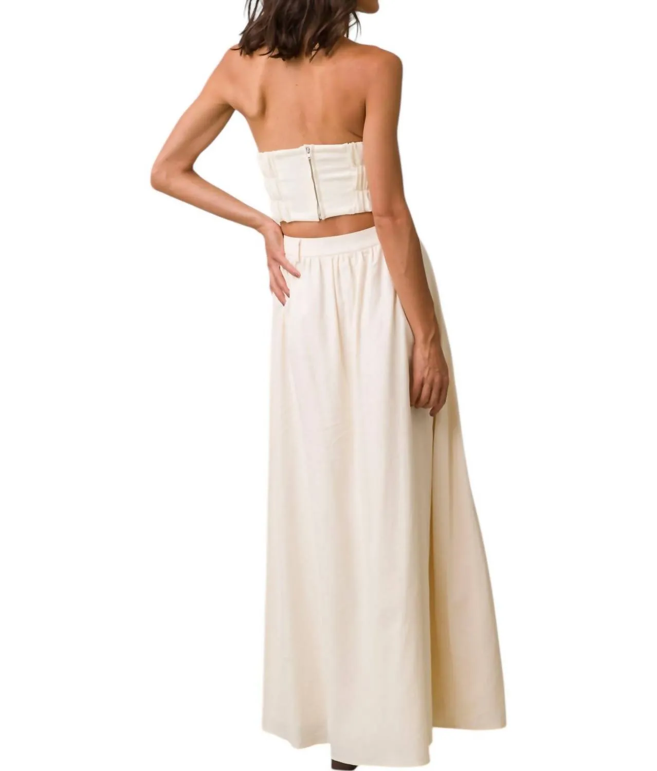 Day Dream Midi Skirt In Ivory
