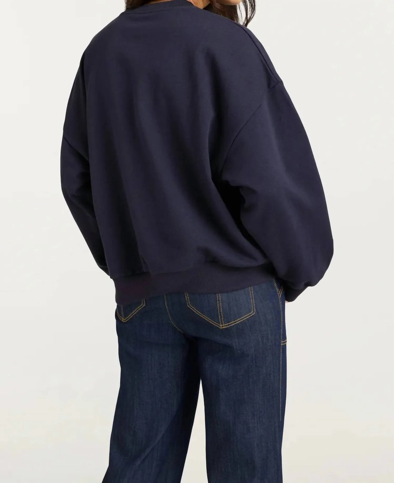Denim Love Brandy Pullover In Navy
