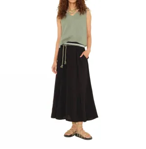 Deon Midi Skirt In Black