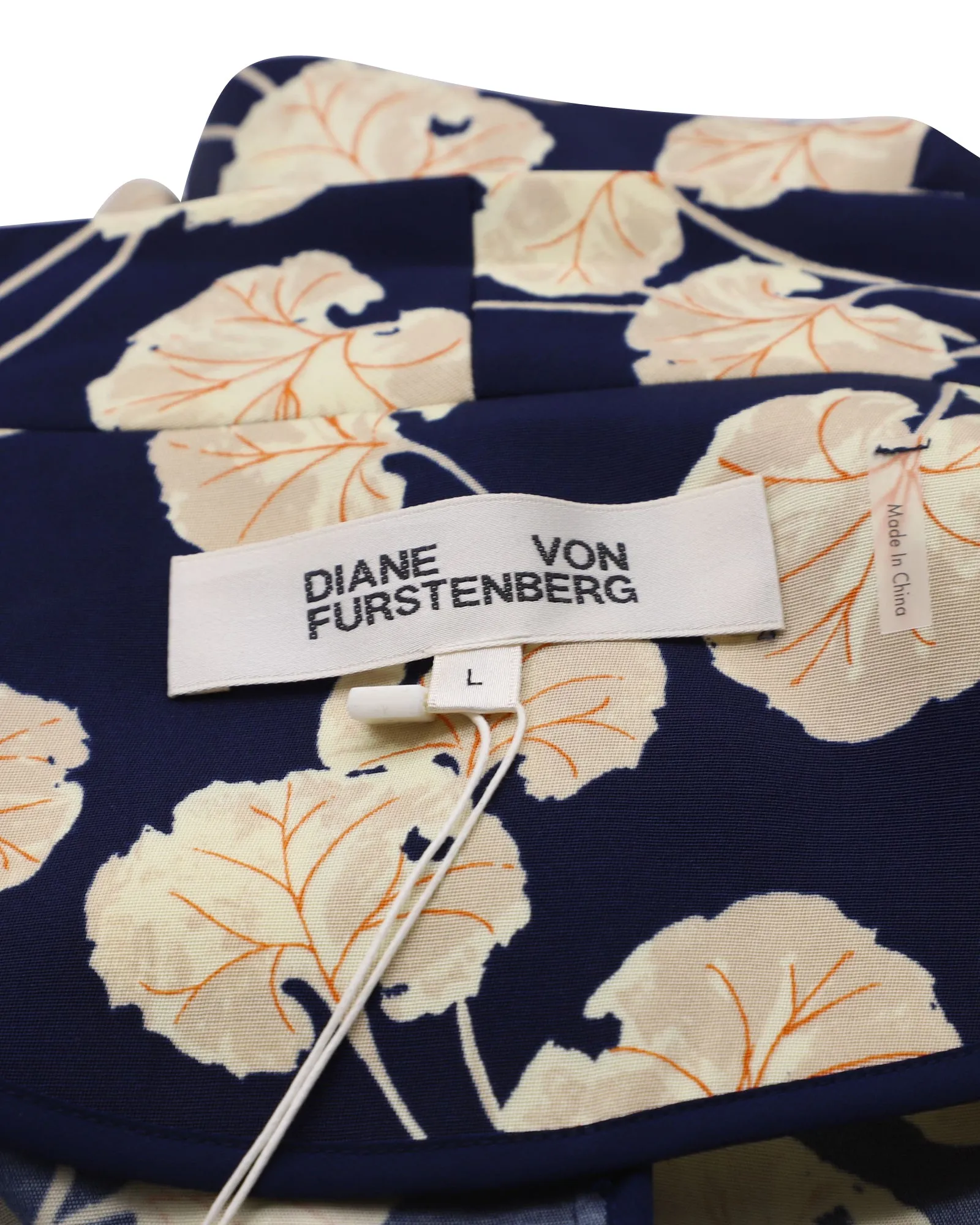 Diane Von Furstenberg Kimono Wrap Jacket in Navy Blue Viscose