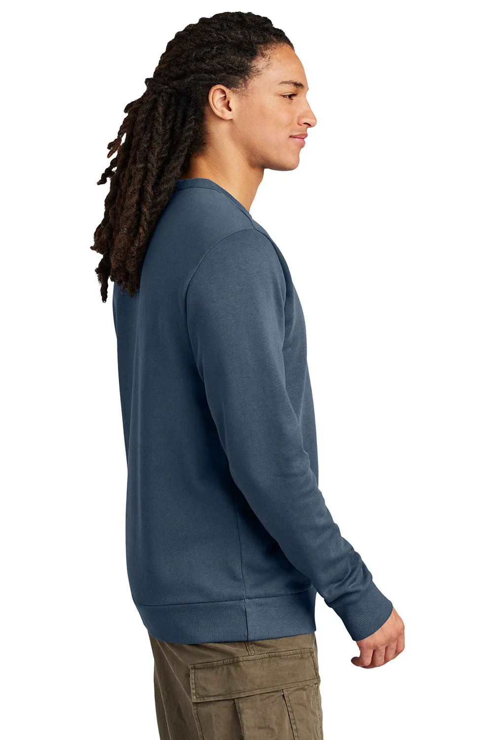 District Mens District Wash Fleece Crewneck Sweatshirt - True Navy Blue