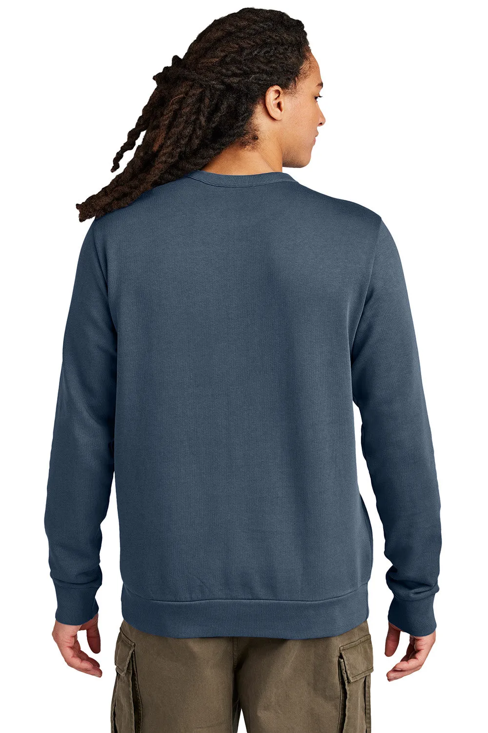 District Mens District Wash Fleece Crewneck Sweatshirt - True Navy Blue