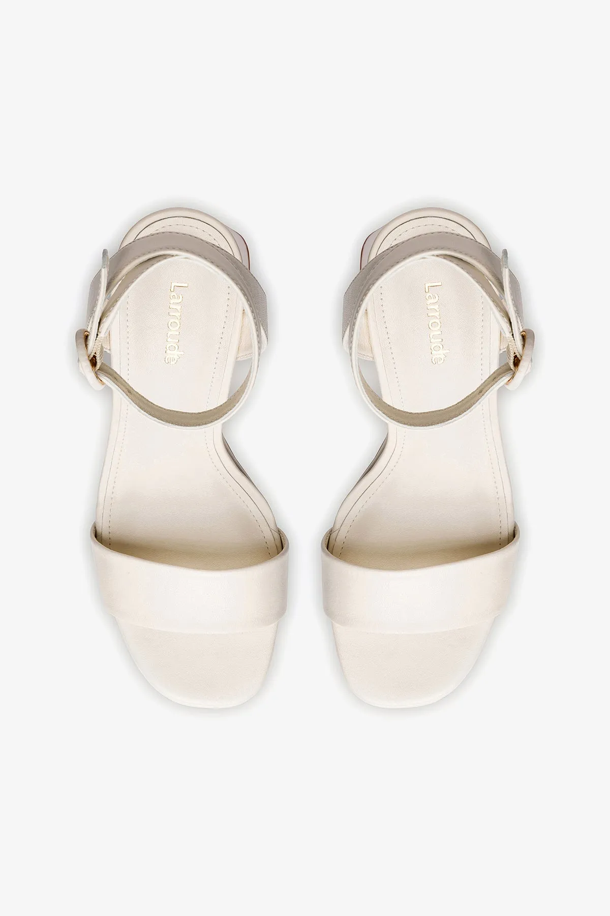 Dolly Sandal In Ivory Leather