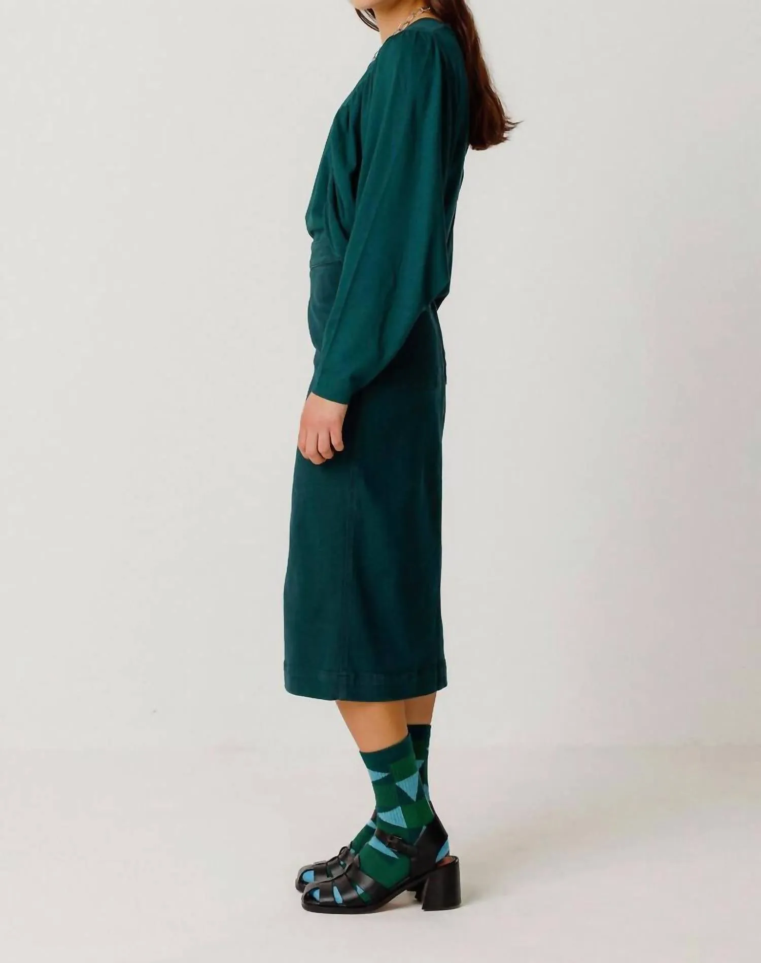 Dota Skirt In Dark Green